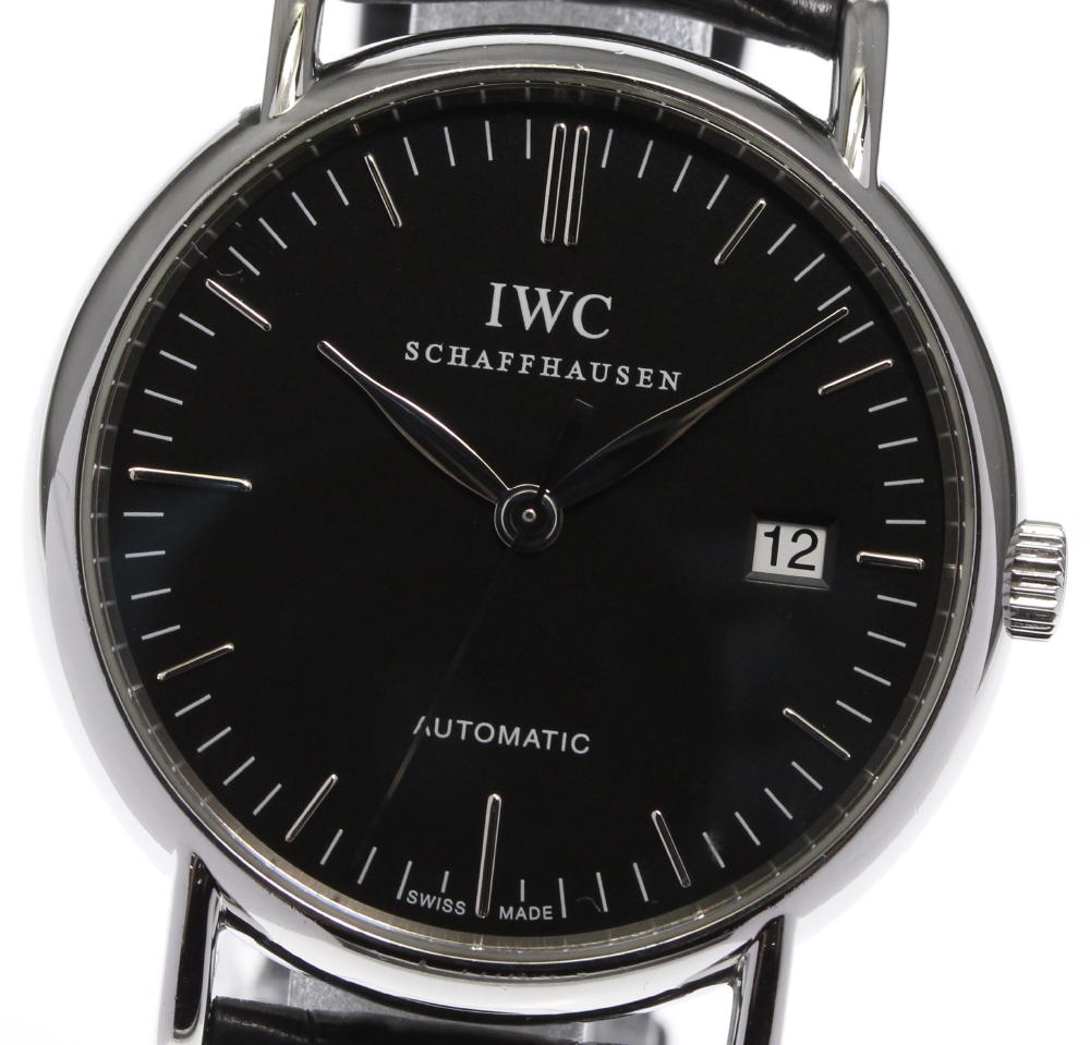 ☆良品 保証書付【IWC SCHAFFHAUSEN】IWC ポートフィノ デイト IW356308  ...