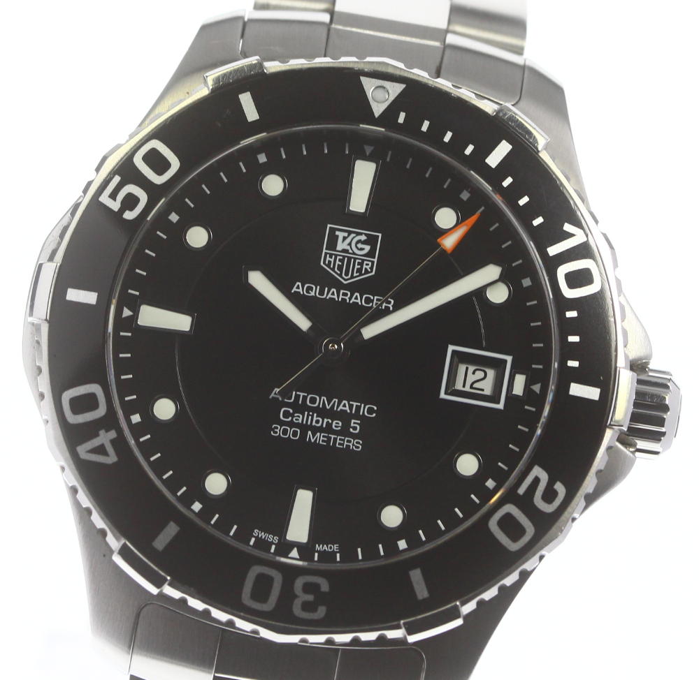 ☆良品 箱保【TAG HEUER】タグホイヤー アクアレーサー キャリバー5 WAN2110.BA0 ...