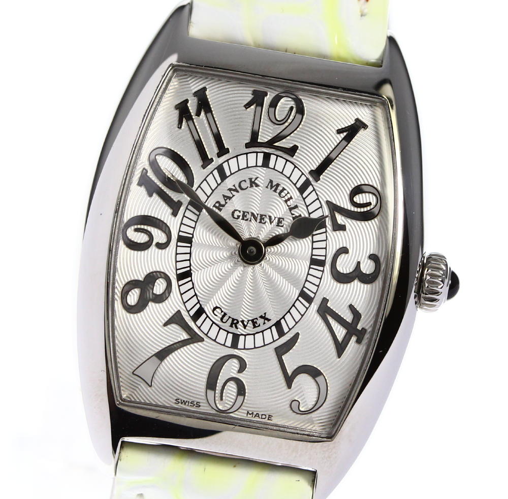 ☆美品 箱保 【FRANCK MULLER】フランクミュラー トノーカーベックス　レリーフ 1752 M QZ REL クォーツ レディース【ev20】【中古】