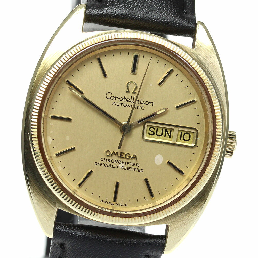 【OMEGA】オメガ コンステレーション YGベゼル デイデイト cal.1021 自動巻き メンズ 【21105】【中古】