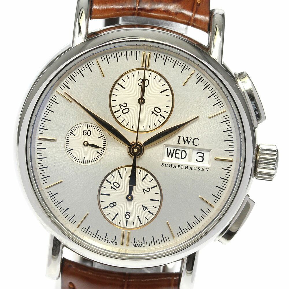 ☆良品【IWC】IWC ポートフィノ クロノグラフ デイデイト IW378302 自動巻き メンズ【 ...