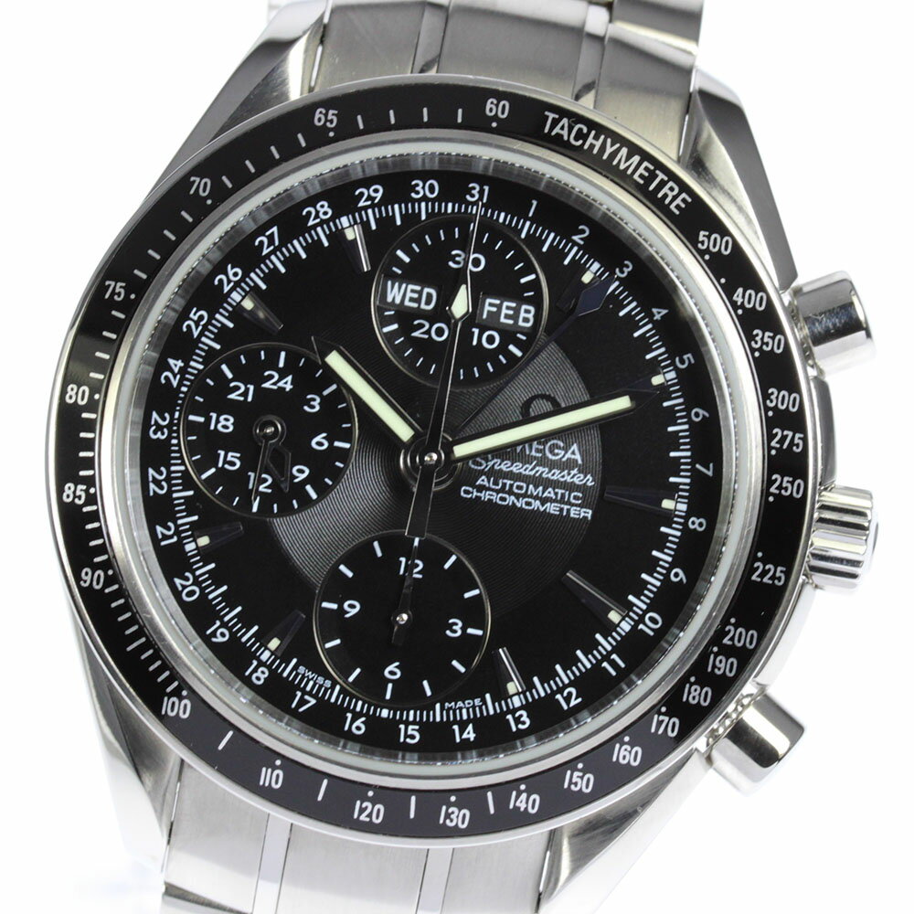 ☆美品 箱保【OMEGA】オメガ スピードマスター クロノグラフ トリプルカレンダー 3220.50 ...