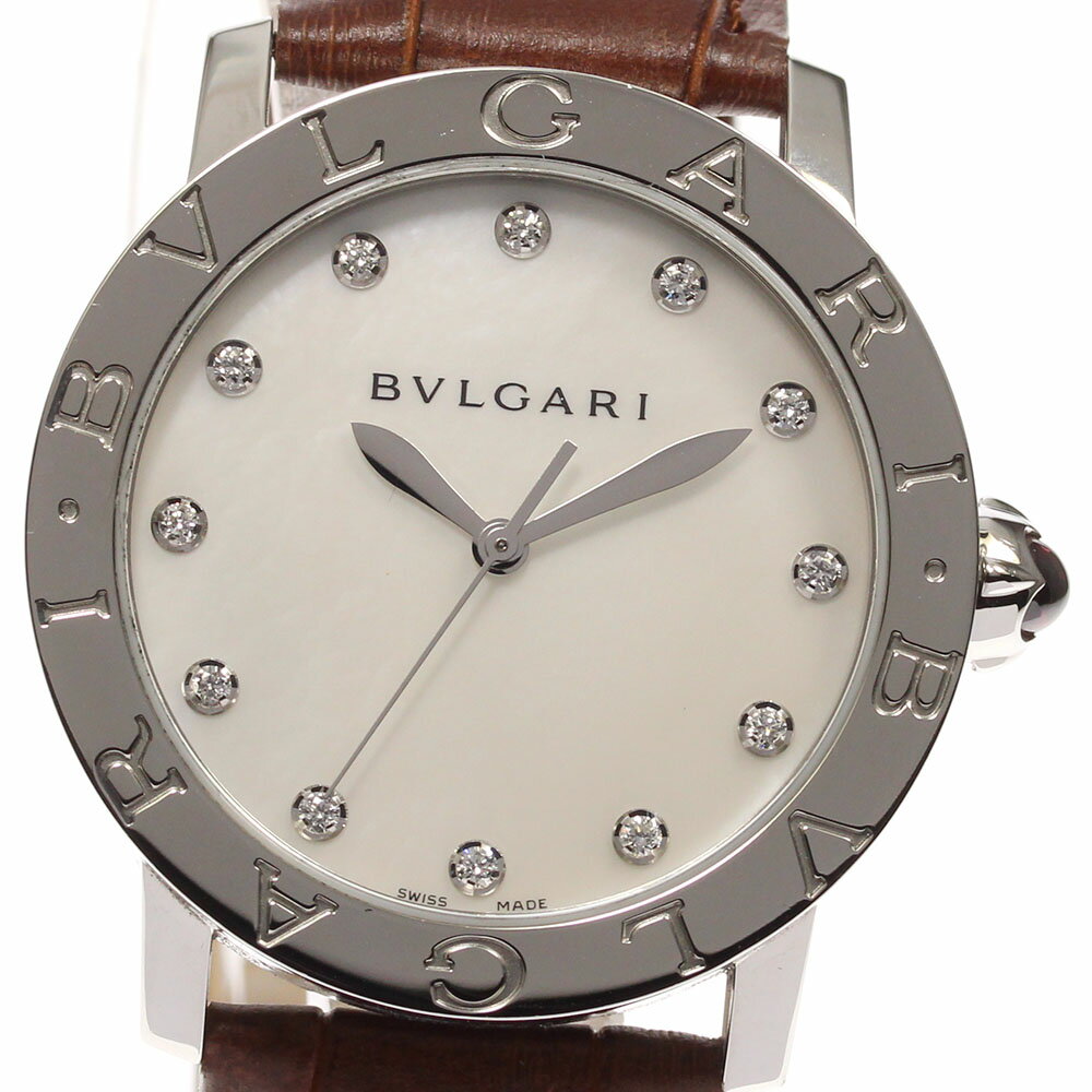 ブルガリ BVLGARI BBL37S ブルガリブルガリ 12Pダイヤ 自動巻き メンズ 美品 _609085【ev20】【中古】