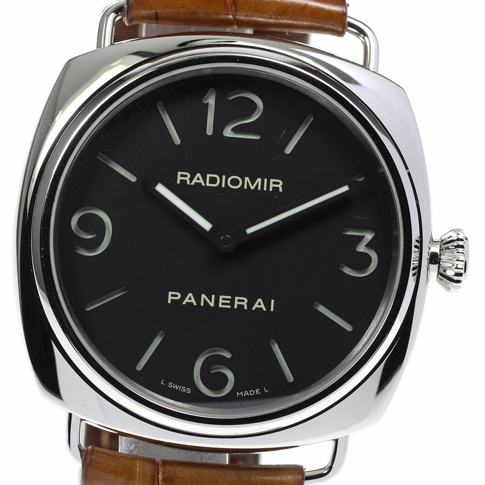 ☆良品 内箱・保付【PANERAI】パネライ ラジオミール ベース PAM00210 手巻き メンズ ...