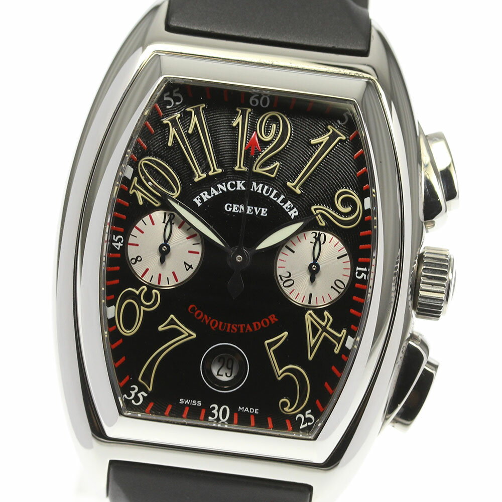 ☆美品【FRANCK MULLER】フランクミュラー コンキスタドール クロノグラフ 8005CC  ...