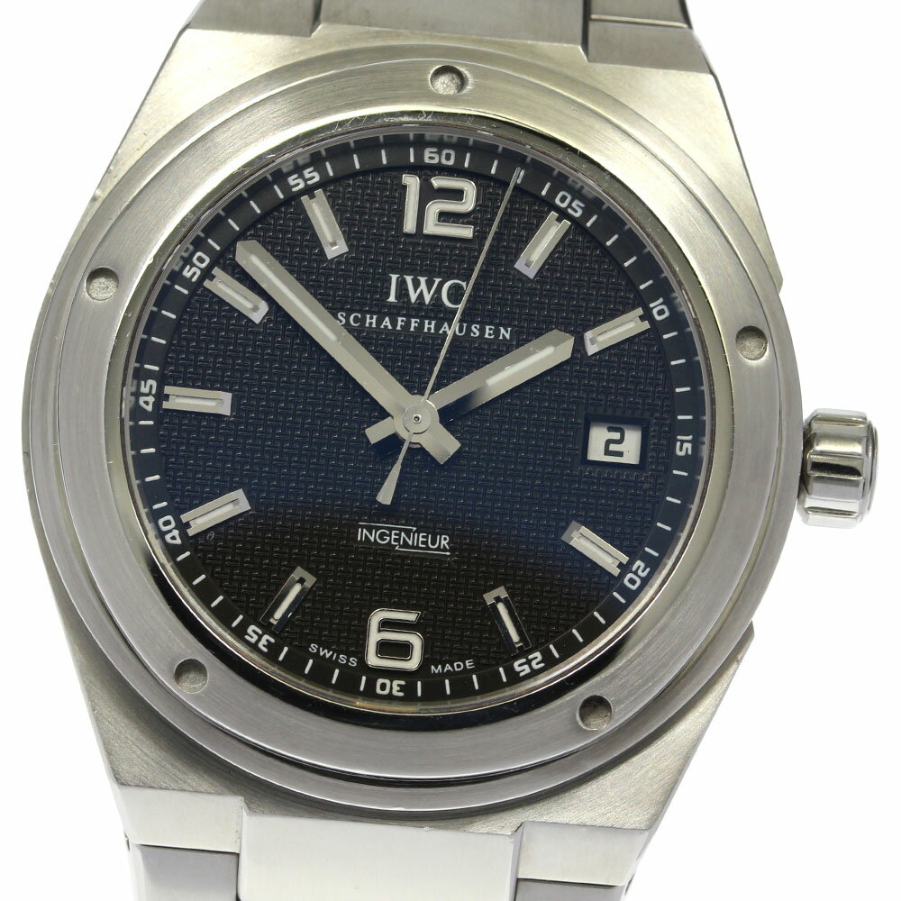 ☆良品★箱付き【IWC SCHAFFHAUSEN】IWC インヂュニア IW322701 デイト 自 ...