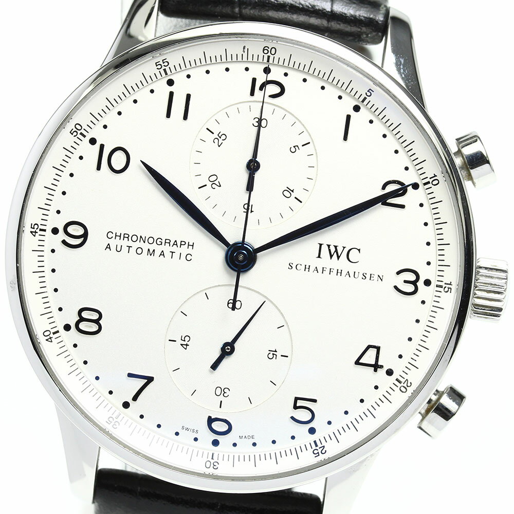 ☆美品【IWC SCHAFFHAUSEN】IWC ポルトギーゼ クロノグラフ IW371446 自動 ...