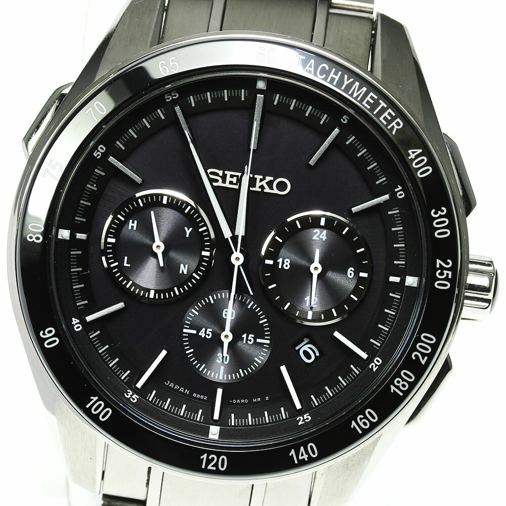 ☆良品【SEIKO】セイコー ブライツ クロノグラフ 8B82-0AP0/SAGA171 ソーラー メンズ【ev20】【中古】