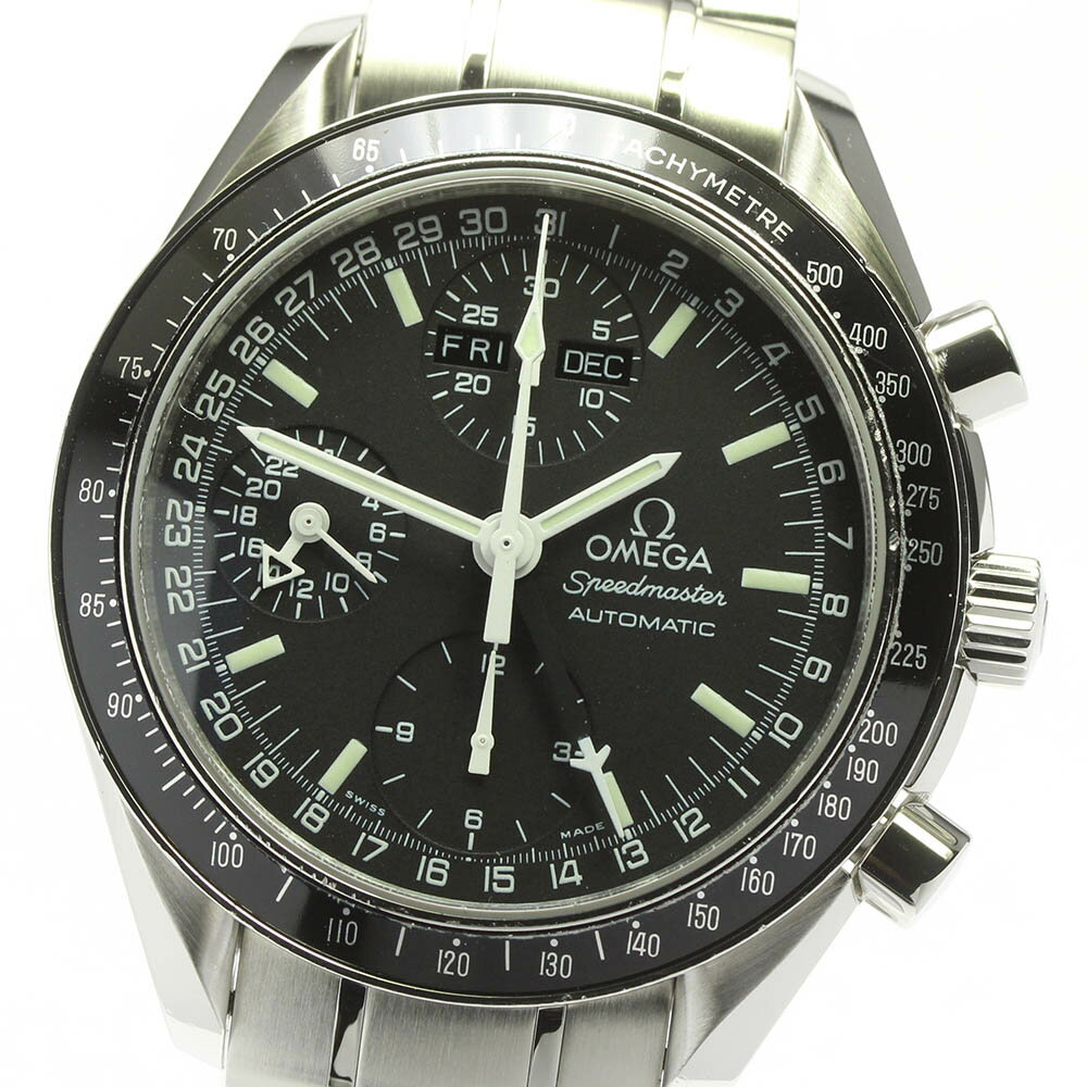 ☆良品★保証書付き【OMEGA】オメガ スピードマスター マーク40 コスモス トリプルカレンダー クロノグラフ 3520.50 自動巻き メンズ【中古】