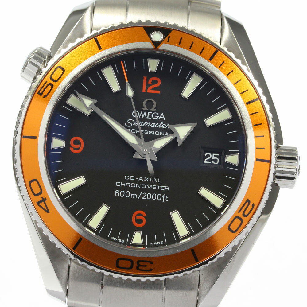 ☆良品★保証書付き【OMEGA】オメガ シーマスター プラネットオーシャン デイト 2209.50  ...