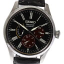 ☆美品★箱 保証書付き【SEIKO】セイコー プレサージュ 漆 白檀塗限定モデル パワーリザーブ SARW045/6R21-01F0 自動巻き メンズ【ev20】【中古】