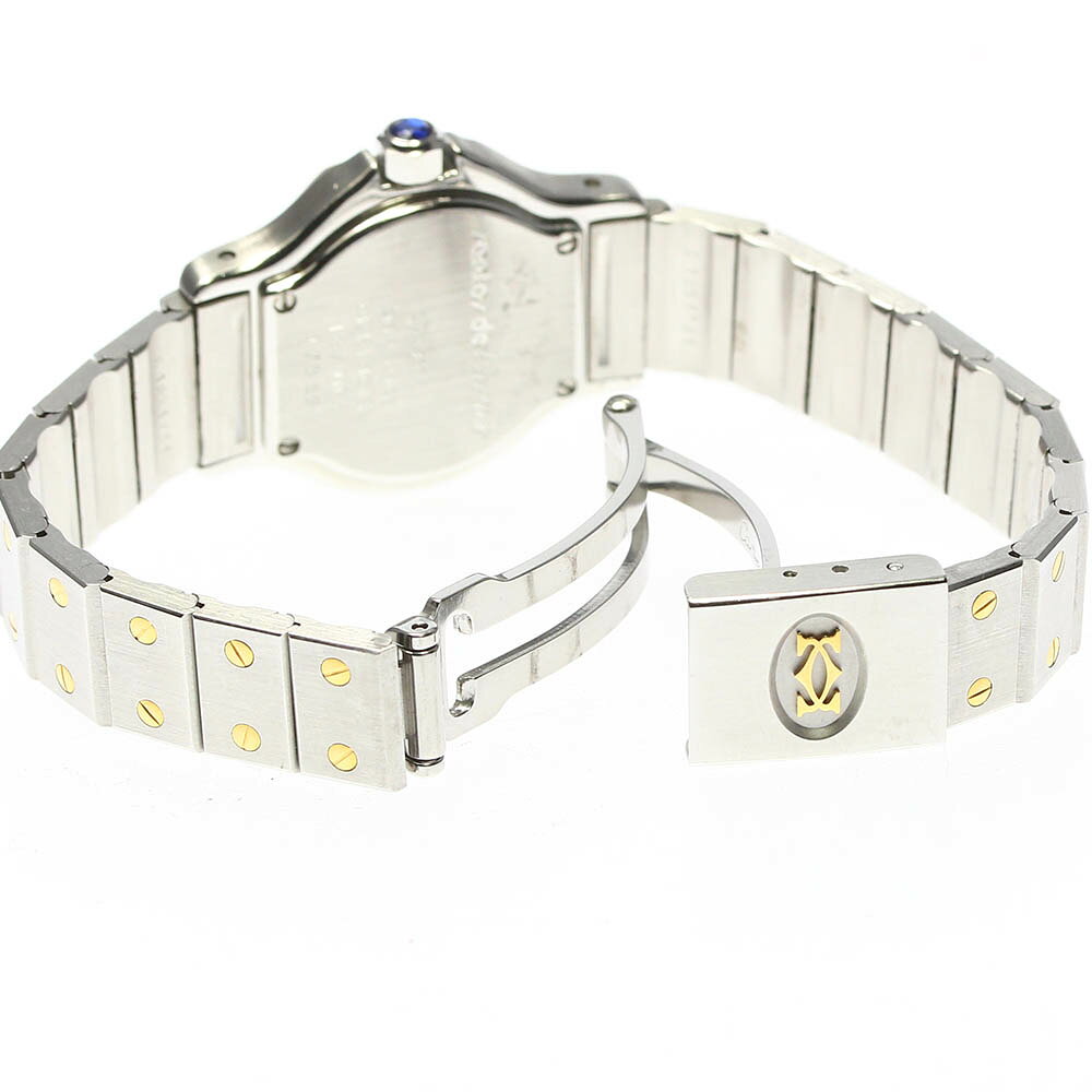 ☆良品【CARTIER】カルティエ サントスオクタゴンSM デイト クォーツ レディース【中古】