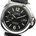 ☆良品★箱・保証書付き【PANERAI】パネライ ルミノールマリーナ デイト PAM00104 自動 ...