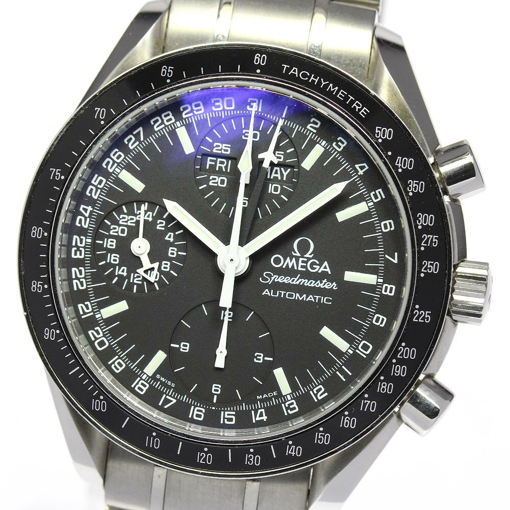 ☆良品【OMEGA】オメガ スピードマスター マーク40 コスモス トリプルカレンダー クロノグラフ 3520.50 自動巻き メンズ【中古】