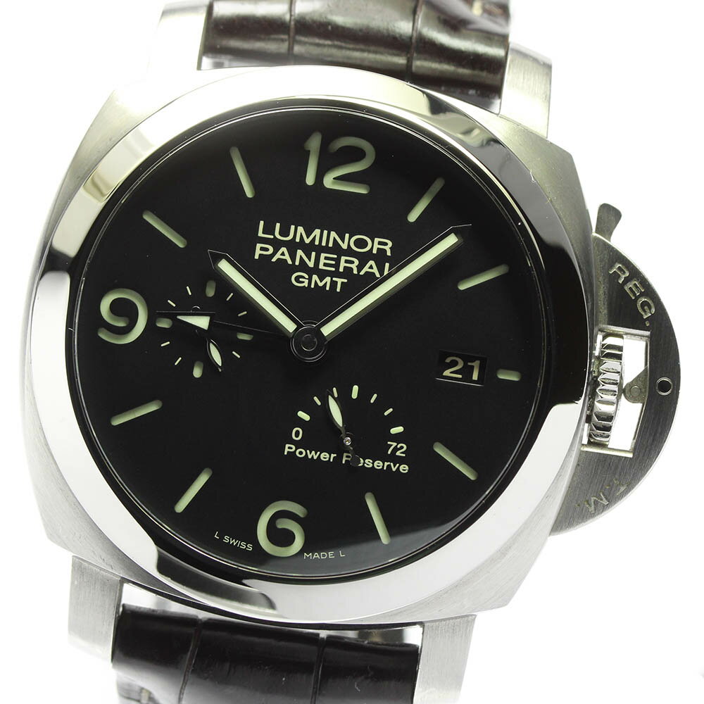 ★箱・保証書付き【PANERAI】パネライ ルミノール1950 3デイズ GMT PAM00321  ...