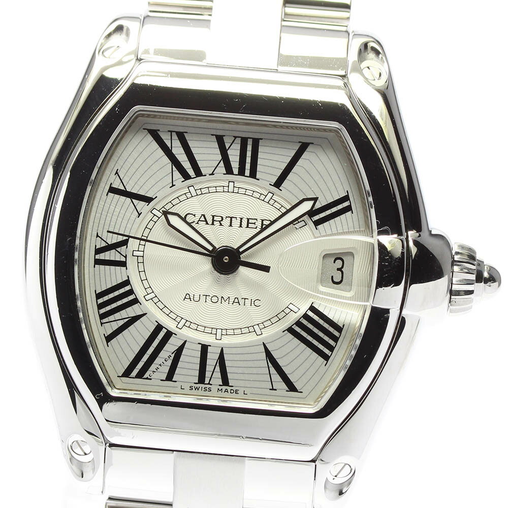 ☆良品【CARTIER】カルティエ ロードスターLM デイト W6206017 自動巻き メンズ【中 ...