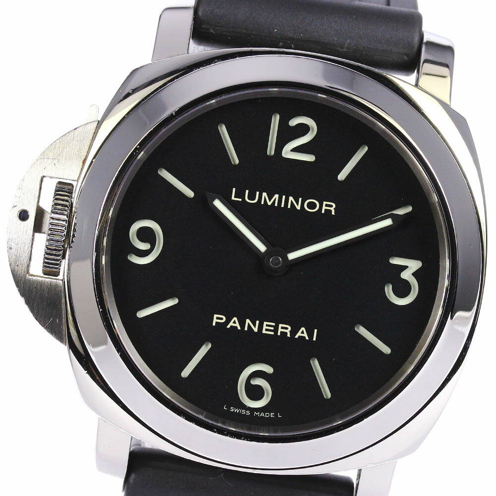 ★箱付き【PANERAI】パネライ ルミノール ベース PAM00219 手巻き メンズ【中古】