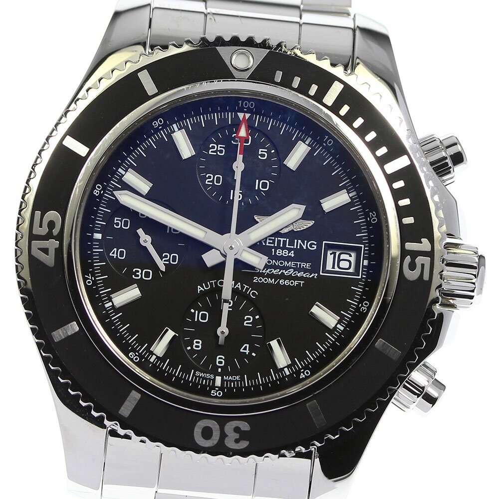 ☆美品★箱・保証書付き【BREITLING】ブライトリング スーパーオーシャン42 クロノグラフ デ ...