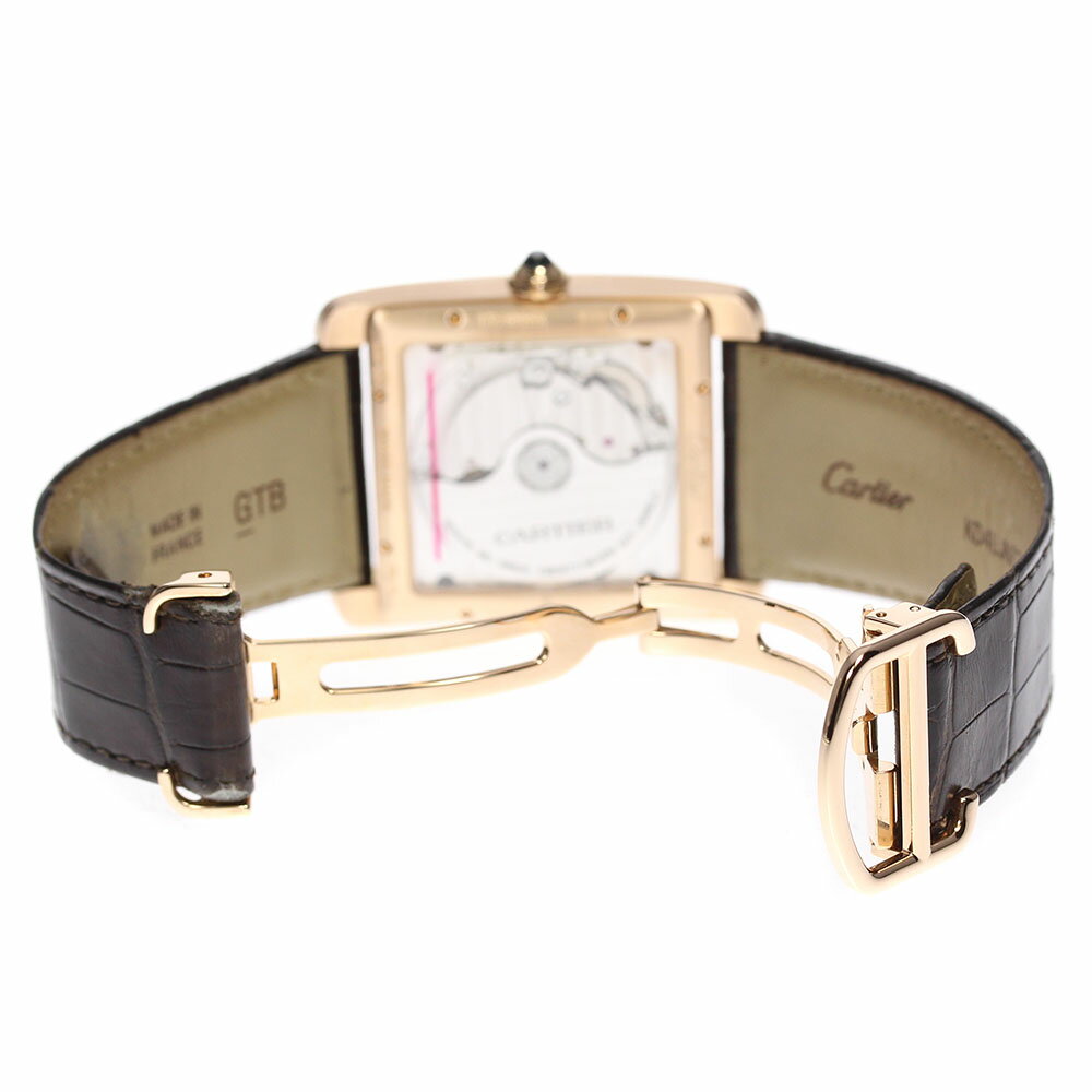 【CARTIER】カルティエ タンク MC K18PG W5330002 自動巻き メンズ【中古】