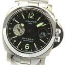 ☆美品★箱・保証書付き【PANERAI】パネライ ルミノール GMT デイト PAM00161 自動 ...