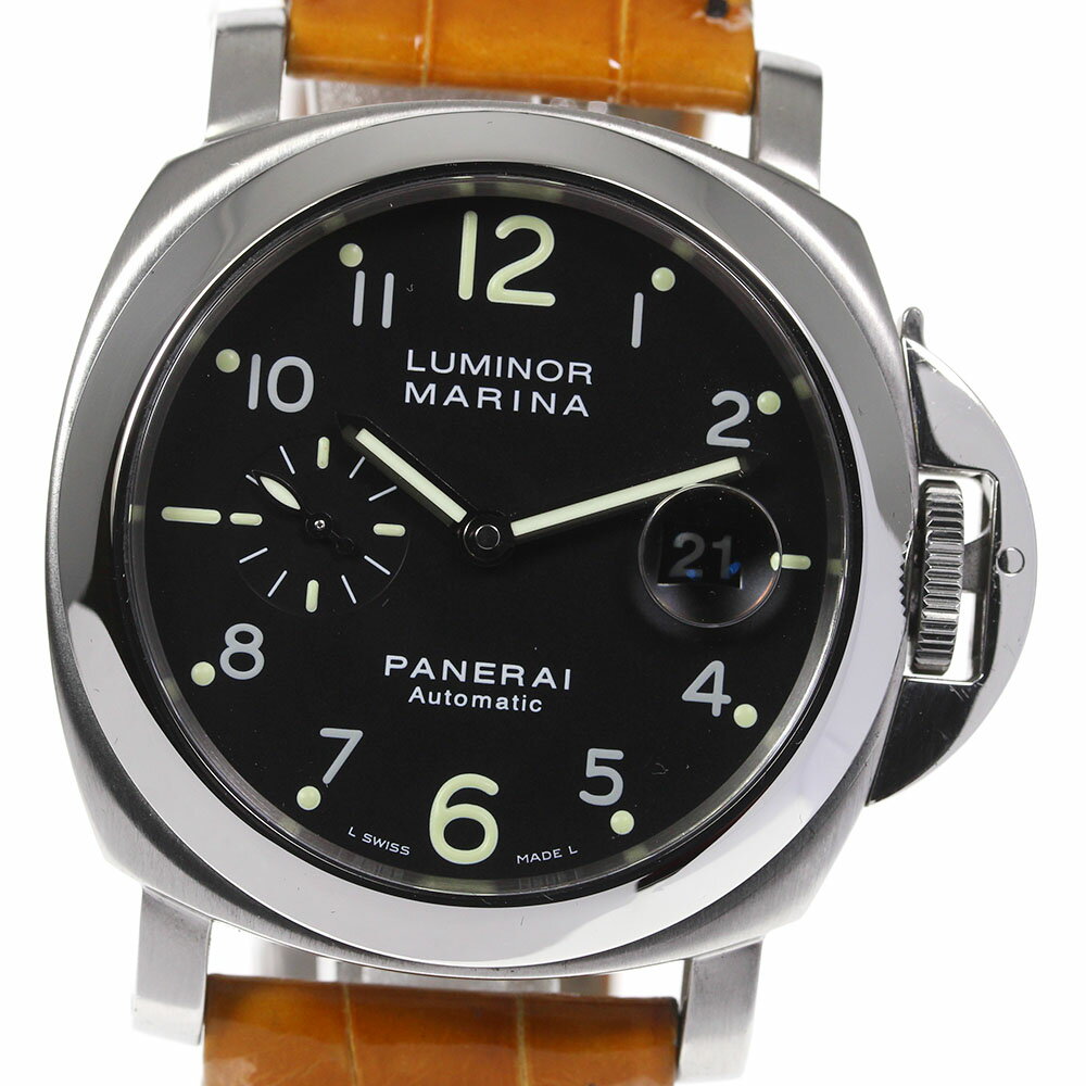 ★箱・保証書付き【PANERAI】パネライ ルミノール マリーナ PAM00164 自動巻き メンズ ...