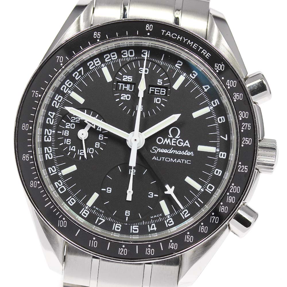 ☆良品【OMEGA】オメガ スピードマスター マーク40 コスモス トリプルカレンダー クロノグラフ 3520.50 自動巻き メンズ【中古】