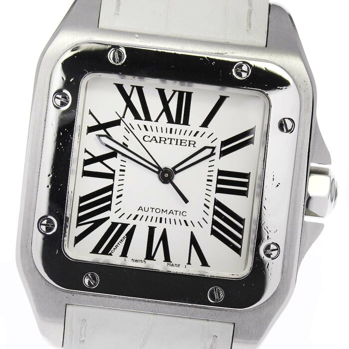 【CARTIER】カルティエ サントス100 LM W20073X8 自動巻き メンズ【中古】