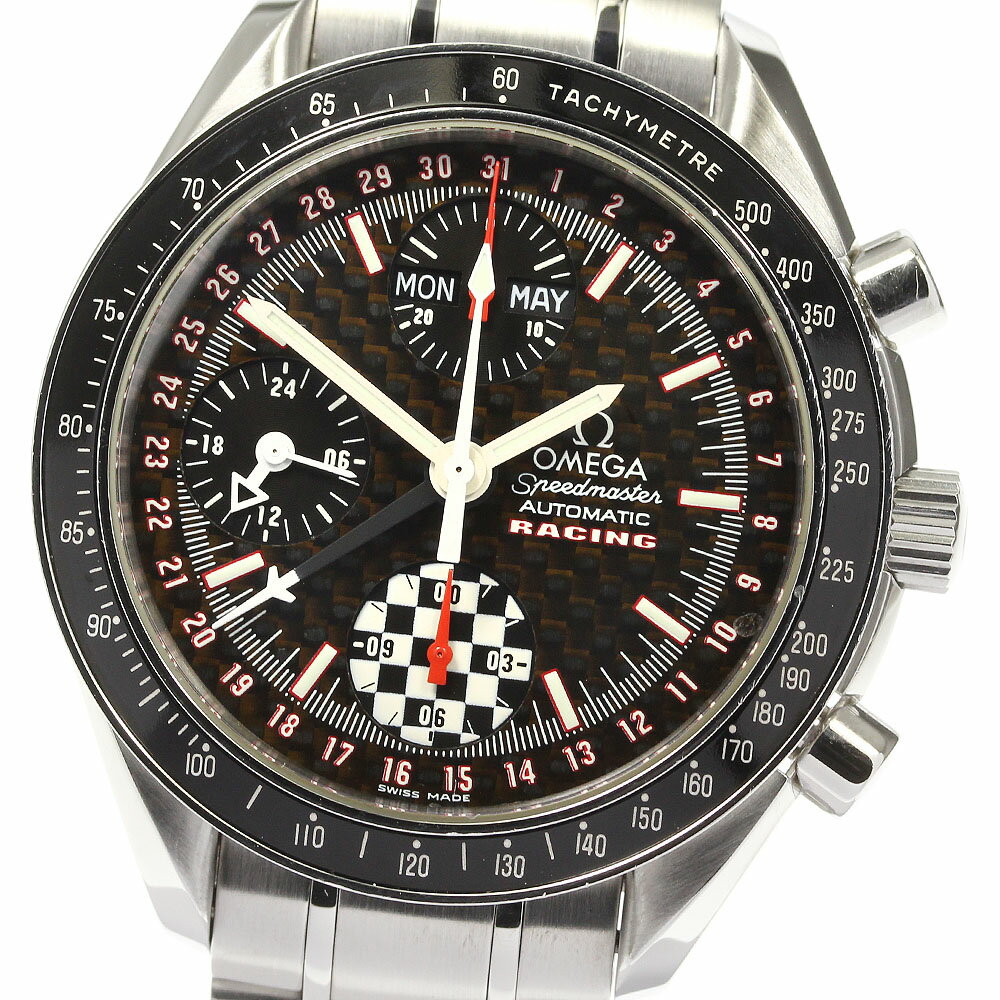 ☆美品【OMEGA】オメガ スピードマスター レーシング シューマッハ’02モデル 5555本限定 3529.50 自動巻き メンズ【中古】