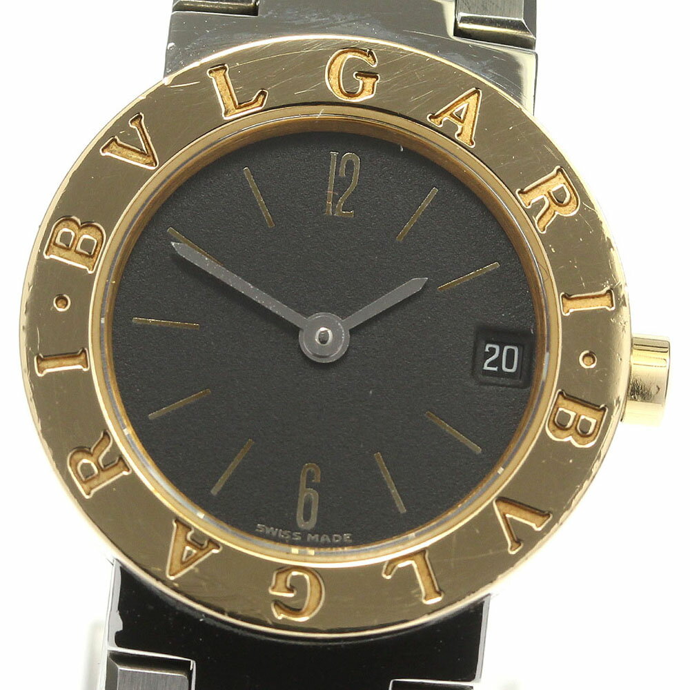 ☆良品【BVLGARI】ブルガリ ブルガリブルガリ デイト BB23SGD クォーツ レディース【中 ...