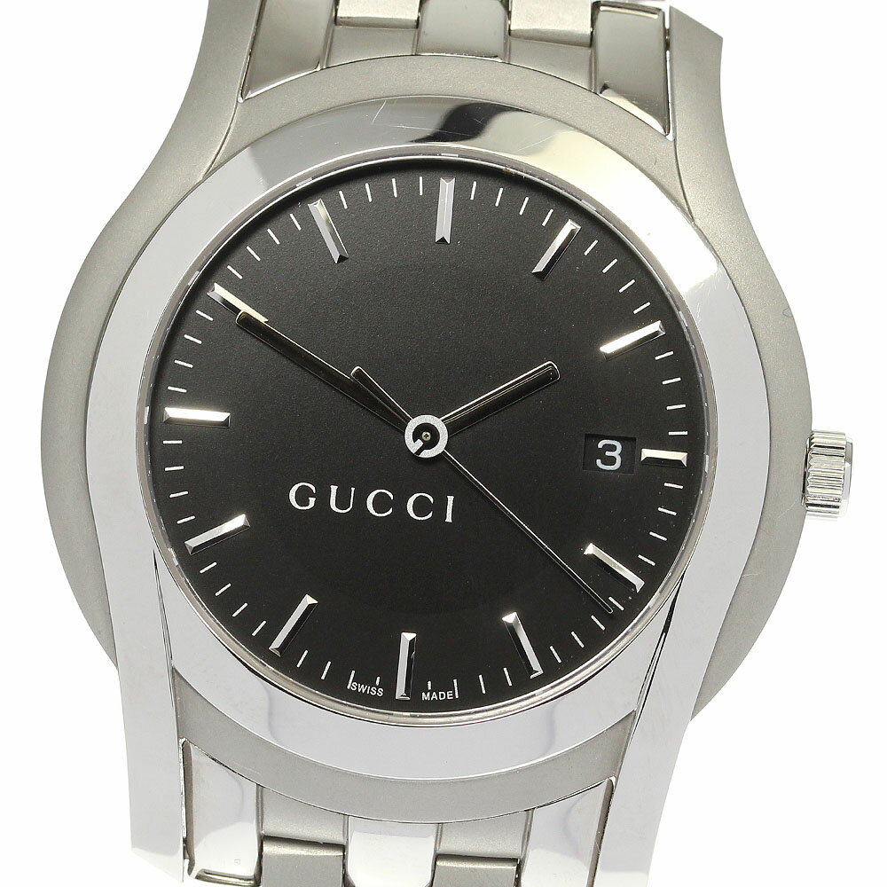 ★箱・保証書付き【GUCCI】グッチ Gクラス デイト 5500XL クォーツ メンズ【中古】