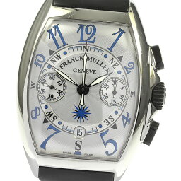 ☆良品【FRANCK MULLER】フランクミュラー トノーカーベックス マリナー クロノグラフ デイト 7080CCAT 自動巻き メンズ【ev10】【中古】