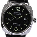 ☆良品★箱・保証書付き【PANERAI】パネライ ラジオミール ブラックシール デイト PAM002 ...