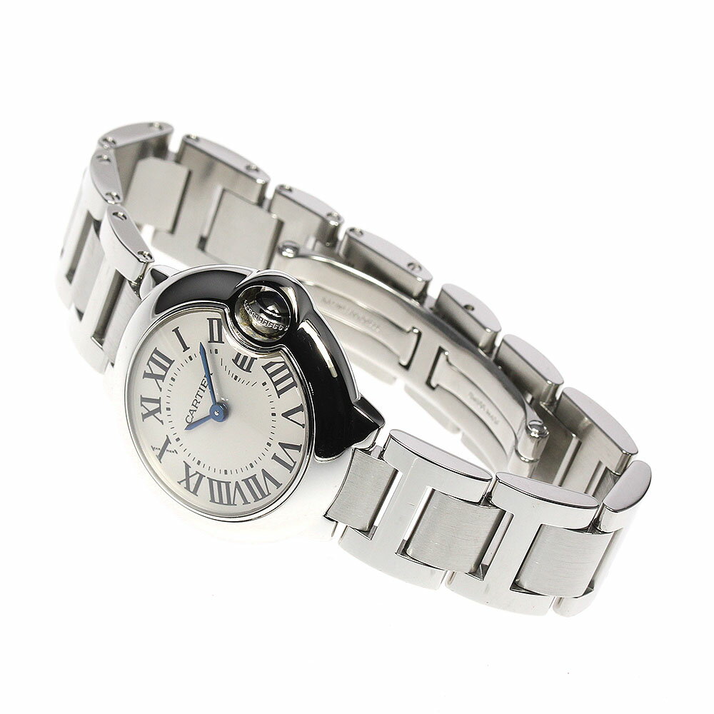 ☆美品【CARTIER】カルティエ バロンブルーSM W69010Z4 クォーツ レディース【中古】