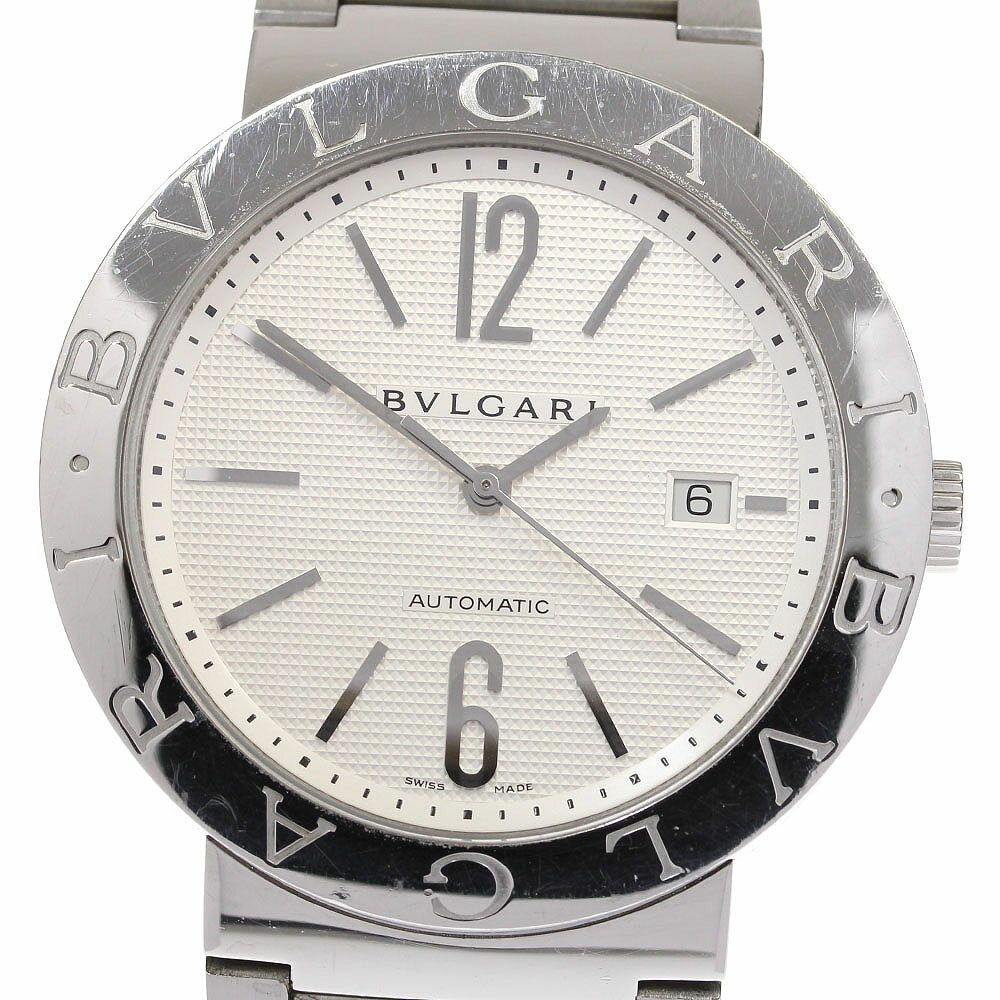 ★箱・保証書付き【BVLGARI】ブルガリ ブルガリブルガリ BB42SSAUTO デイト 自動巻き メンズ【中古】【ev10】