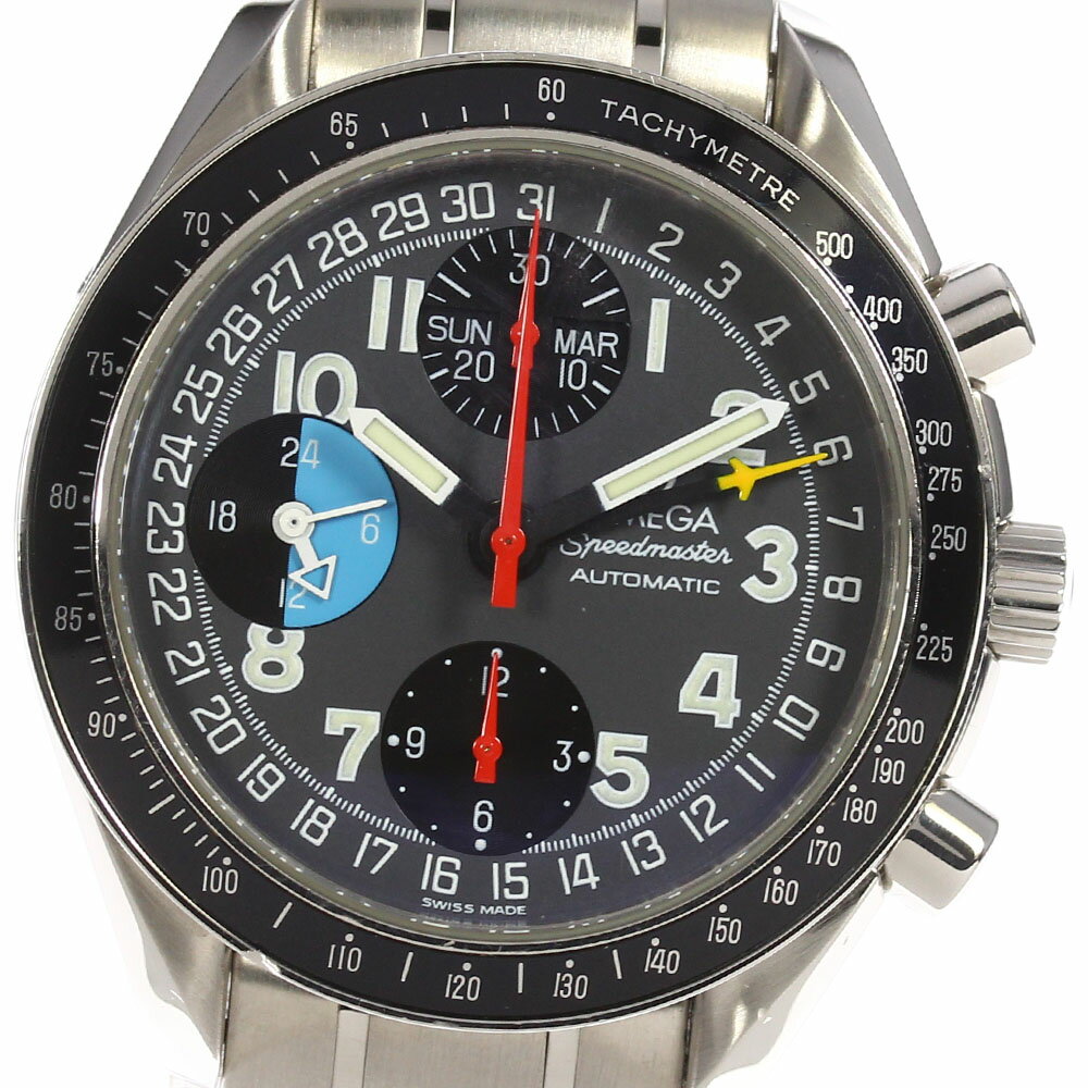 ☆良品【OMEGA】オメガ スピードマスター マーク40 トリプルカレンダー 3520.53 自動巻き メンズ【中古】