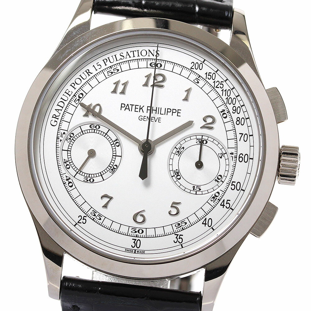 ☆美品★箱・保証書付き【PATEK PHILIPPE】パテックフィリップ コンプリケーション 5170G-001 K18WG クロノグラフ 手巻き メンズ【中古】