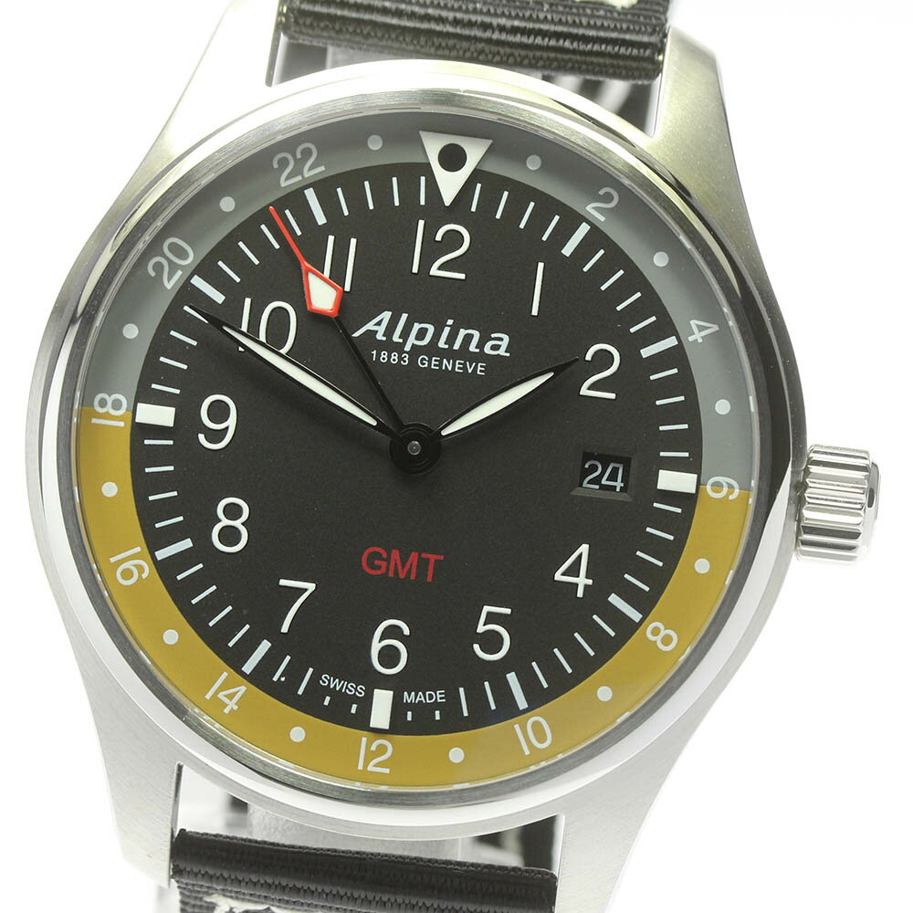 ☆未使用品★箱付き【Alpina】アルピナ スタータイマー GMT デイト AL-247BBG4S6 クォーツ メンズ【中古】のサムネイル