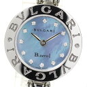 ☆良品★内箱付き【BVLGARI】ブルガリ B-zero1 12Pダイヤ バングル Sサイズ BZ22S クォーツ レディース【中古】