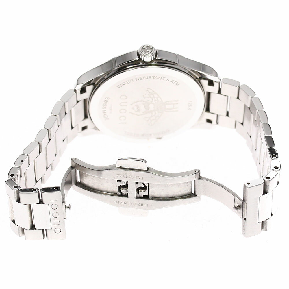 ★箱付き【GUCCI】グッチ126.4/YA1264028デイトクォーツレディース【中古】
