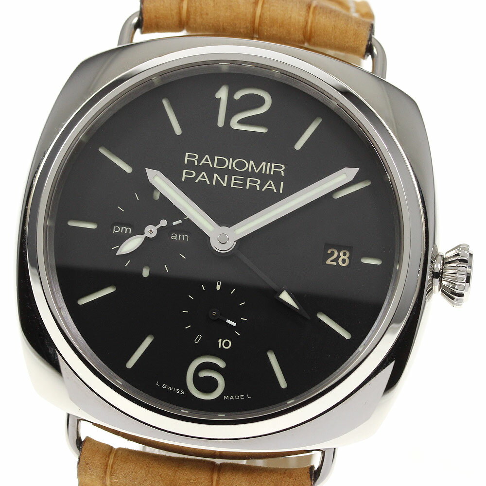 ☆良品★箱・保証書付き【PANERAI】パネライ ラジオミール PAM00323 10デイズ GMT ...