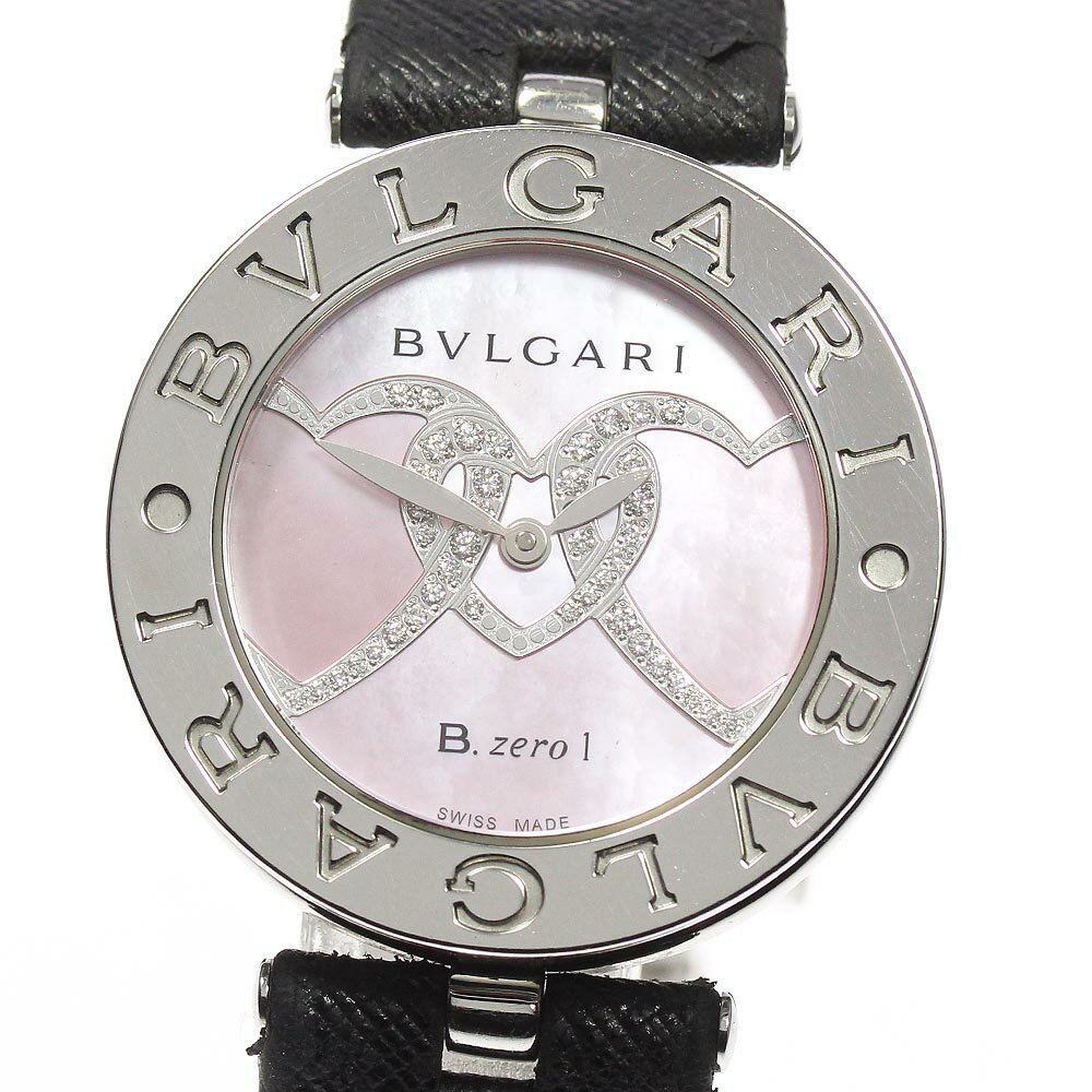 楽天CLOSER【BVLGARI】ブルガリ B-ZERO1 ダイヤモンドハート BZ30S クォーツ レディース【ev20】【中古】