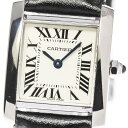 【CARTIER】カルティエ タンクフランセーズSM K18WG W5001256 クォーツ レディ ...