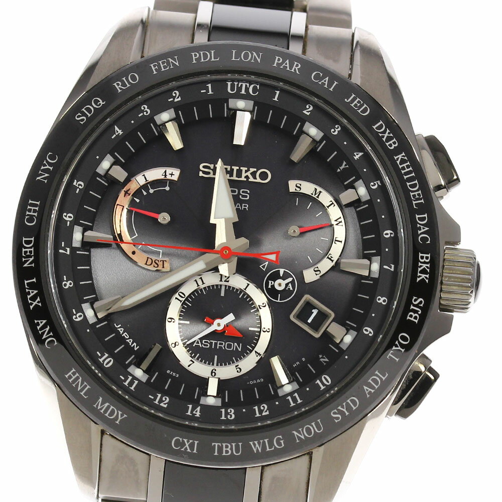 【SEIKO】セイコー アストロン デイト SBXB041/8X53-0AB0-2 ソーラー電波 メンズ【中古】