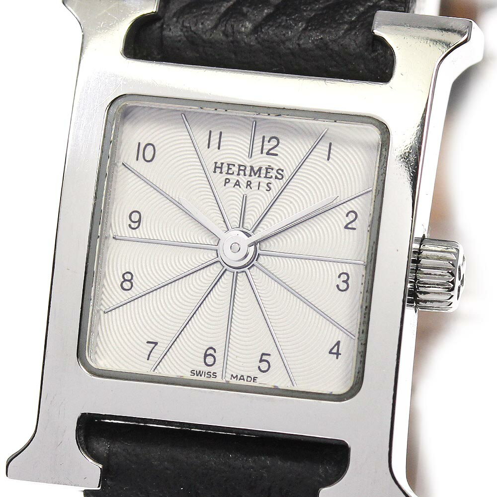 ★箱・保証書付き【HERMES】エルメス Hウォッチ ミニ HH1.110 クォーツ レディース【中古】のサムネイル