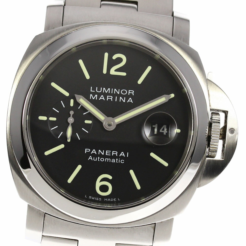 ☆良品★箱・保証書付き【PANERAI】パネライ ルミノールマリーナ スモールセコンド PAM002 ...