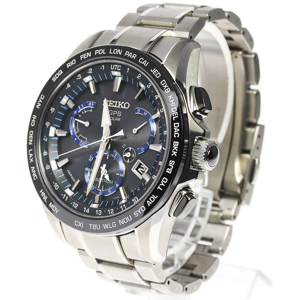 ☆良品【SEIKO】セイコー アストロン GPS SBXB101/8X53-0AS0-2 ソーラー電波 メンズ【中古】