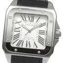 【CARTIER】カルティエ サントス100 LM W20073X8 自動巻き メンズ【中古】