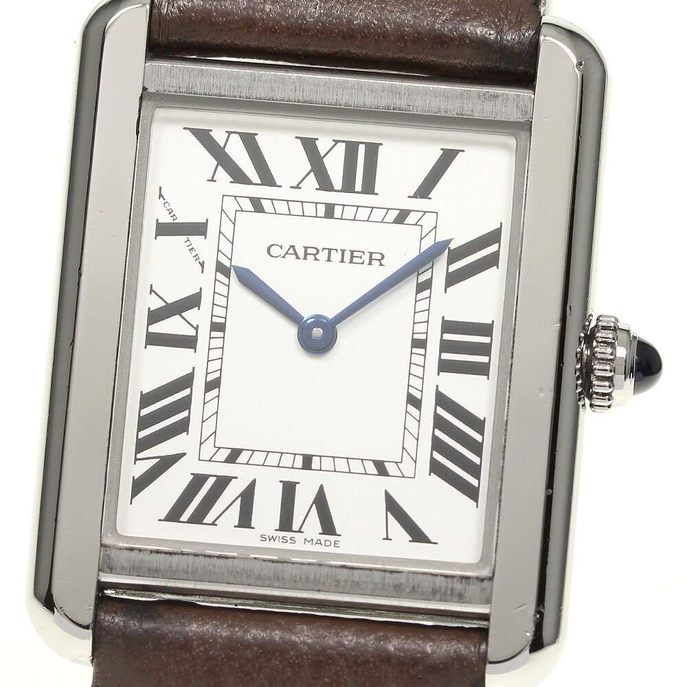 【CARTIER】カルティエ タンクソロSM W1018255 クォーツ レディース【中古】