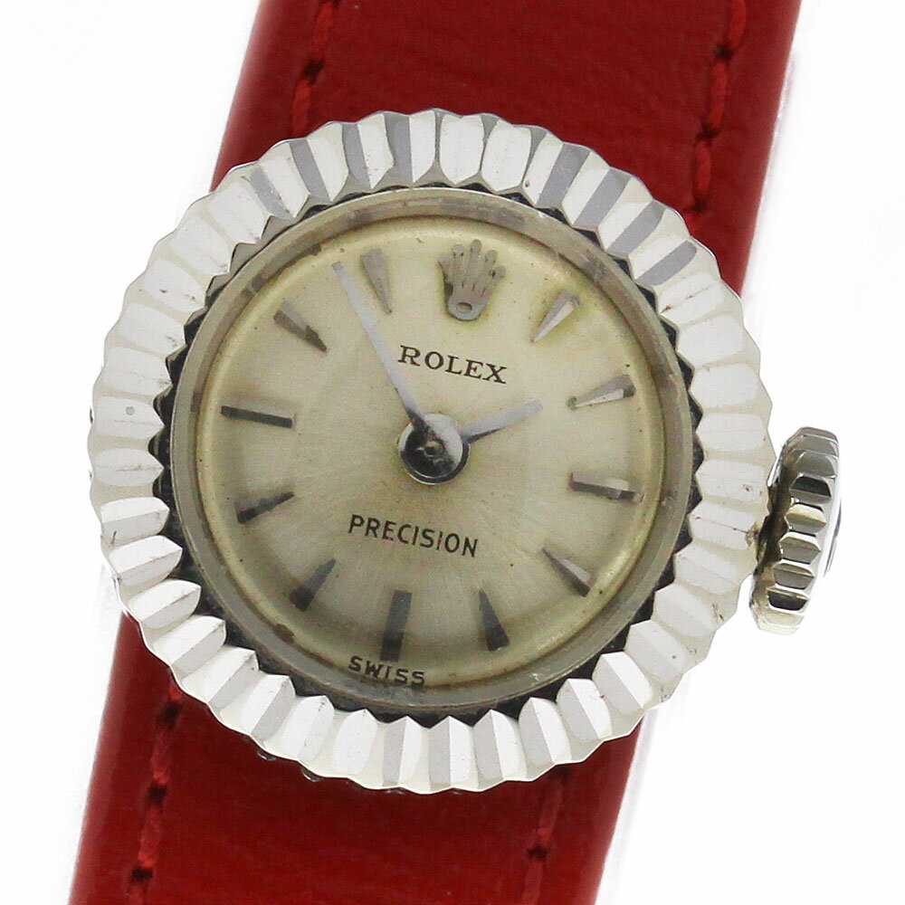 ★内箱付き【ROLEX】ロレックス K18WG カメレオン 手巻き レディース【中古】