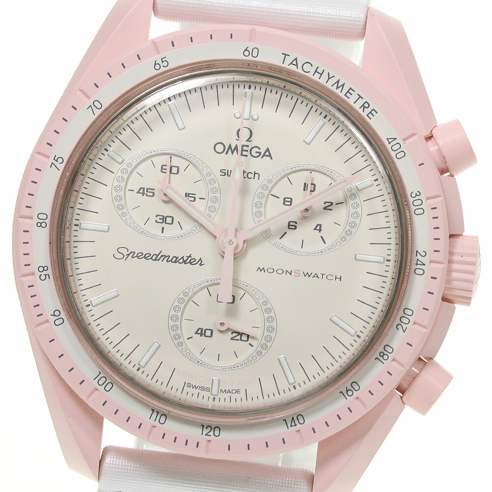 ★箱・保証書付き【Swatch】スウォッチ OMEGA×Swatch MISSION TO VENUS SO33P100 クォーツ メンズ【中古】【ev10】【中古】